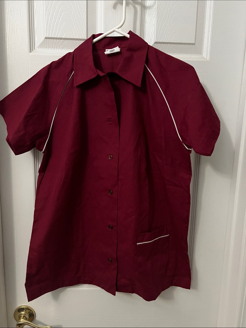 King Louie Short-Sleeve Bowling Button-Front Shirt - Burgundy